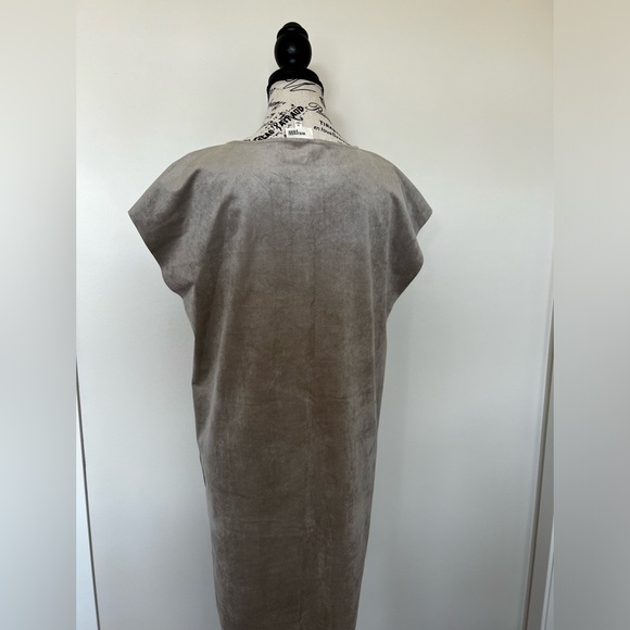 Wifred Free Nori Suede dress, grey, size M, with pockets - Picture 3 of 7